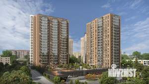 1-к квартира, строящийся дом, 70м2, 2/18 этаж