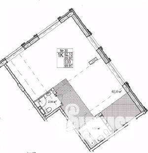 2-к квартира, строящийся дом, 70м2, 3/7 этаж
