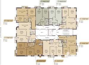 2-к квартира, строящийся дом, 65м2, 6/8 этаж