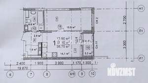 1-к квартира, вторичка, 39м2, 18/23 этаж