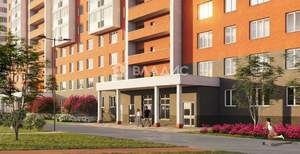 1-к квартира, строящийся дом, 41м2, 7/12 этаж