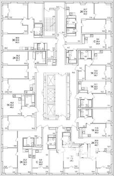 1-к квартира, вторичка, 46м2, 24/25 этаж
