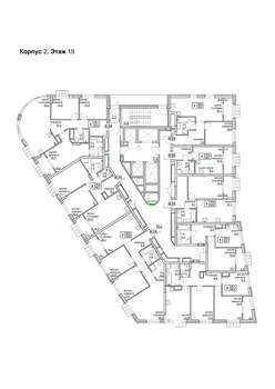 1-к квартира, вторичка, 46м2, 19/24 этаж