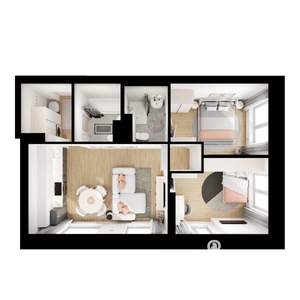 2-к квартира, вторичка, 49м2, 1/15 этаж