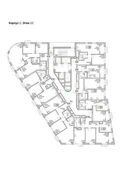 1-к квартира, вторичка, 44м2, 23/24 этаж