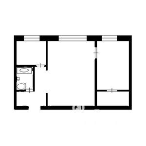 2-к квартира, вторичка, 44м2, 7/9 этаж