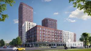 3-к квартира, строящийся дом, 65м2, 16/25 этаж