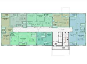 2-к квартира, строящийся дом, 53м2, 4/10 этаж