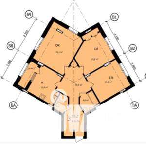 3-к квартира, строящийся дом, 95м2, 18/21 этаж