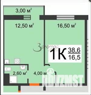 1-к квартира, вторичка, 36м2, 3/10 этаж