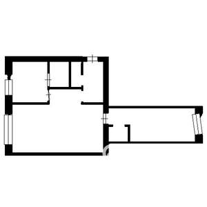 2-к квартира, вторичка, 45м2, 4/6 этаж