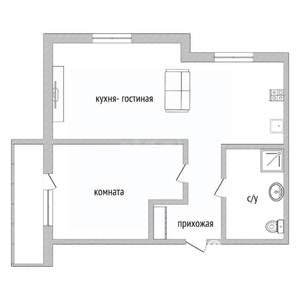 1-к квартира, вторичка, 42м2, 10/17 этаж