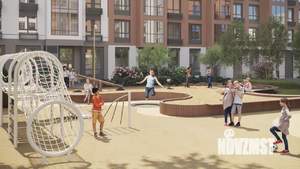 2-к квартира, строящийся дом, 55м2, 1/9 этаж