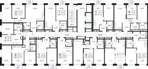 1-к квартира, вторичка, 40м2, 6/13 этаж