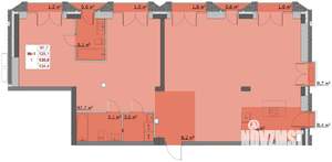 3-к квартира, вторичка, 128м2, 2/6 этаж