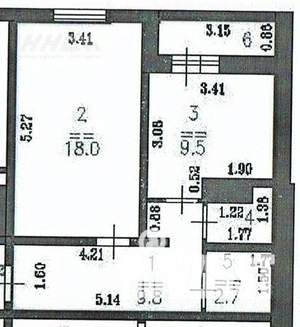 1-к квартира, вторичка, 45м2, 3/10 этаж
