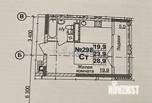 Студия квартира, вторичка, 29м2, 16/24 этаж
