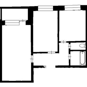 2-к квартира, вторичка, 43м2, 2/9 этаж