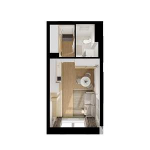 Студия квартира, вторичка, 23м2, 14/25 этаж