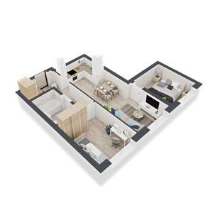 2-к квартира, вторичка, 56м2, 8/24 этаж