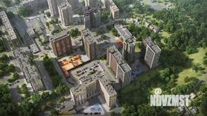 2-к квартира, строящийся дом, 53м2, 2/19 этаж