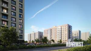 1-к квартира, строящийся дом, 41м2, 16/17 этаж