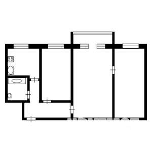 3-к квартира, вторичка, 60м2, 1/5 этаж