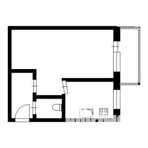 1-к квартира, вторичка, 28м2, 5/5 этаж