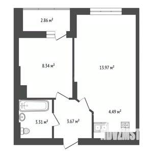 1-к квартира, вторичка, 37м2, 11/19 этаж