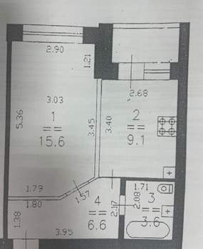 1-к квартира, вторичка, 35м2, 3/10 этаж