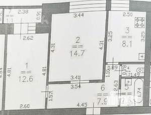 2-к квартира, вторичка, 48м2, 8/9 этаж