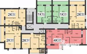 4-к квартира, вторичка, 80м2, 12/13 этаж