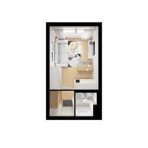 Студия квартира, вторичка, 20м2, 13/15 этаж