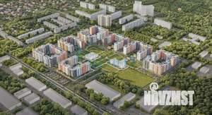 2-к квартира, строящийся дом, 56м2, 6/9 этаж
