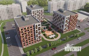 1-к квартира, строящийся дом, 41м2, 4/8 этаж