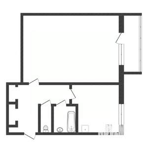1-к квартира, вторичка, 32м2, 8/9 этаж