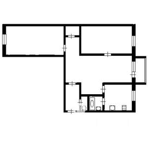 3-к квартира, вторичка, 56м2, 1/9 этаж