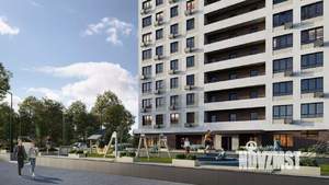 1-к квартира, строящийся дом, 40м2, 11/18 этаж