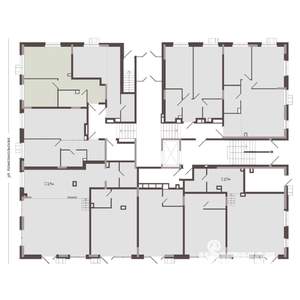 1-к квартира, строящийся дом, 41м2, 1/8 этаж