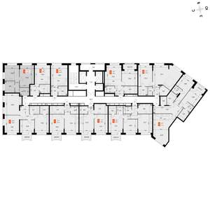 Студия квартира, вторичка, 45м2, 4/16 этаж