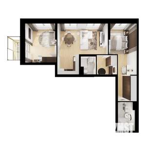 2-к квартира, вторичка, 63м2, 15/15 этаж