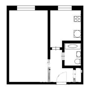 1-к квартира, вторичка, 29м2, 6/9 этаж