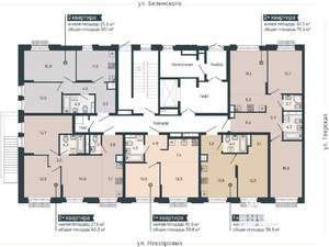 2-к квартира, вторичка, 70м2, 1/9 этаж