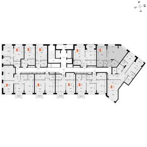 2-к квартира, вторичка, 64м2, 4/16 этаж