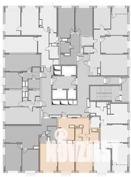 2-к квартира, строящийся дом, 73м2, 21/22 этаж