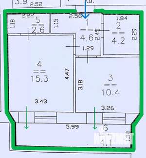 1-к квартира, вторичка, 37м2, 7/10 этаж