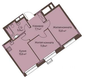 2-к квартира, вторичка, 57м2, 4/12 этаж