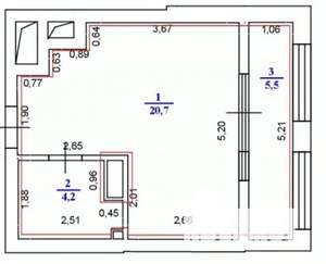 Студия квартира, вторичка, 30м2, 9/20 этаж