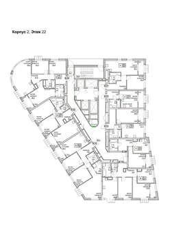 3-к квартира, вторичка, 68м2, 22/24 этаж