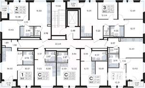 2-к квартира, вторичка, 48м2, 8/9 этаж
